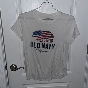 old navy white shirt